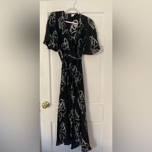 100% Silk wrap dress by Oseiduro
